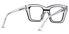 Legette Designer Eyeglasses in Square Black Frame