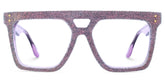 Rubin Purple Denim Eyeglasses | Zeelool