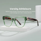 Everest Green Butterfly Glasses | Campus Athleisure Look