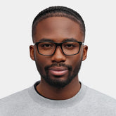 Cozy Dark Gray Frame Glasses with Rectangle Frame Online | ZEELOOL