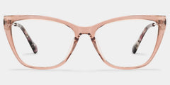 Celeste Beige Floral Cat Eye Glasses for Women | ZEELOOL