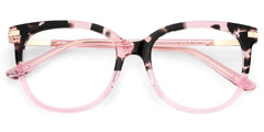 Round Pink Tortoise Glasses