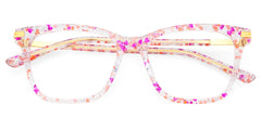 Eliot Rectangle Eyewear with Pink