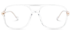 Square Nyawa Clear Glasses deals -Zeelool Glasses