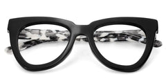 Yaser Cat-eye Black Eyeglasses and Acetate Frames