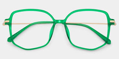 Payton Geometric Dark-Green Glasses | Zeelool Glasses