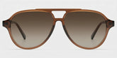 Drew Brown and Orange Aviator Glasses for Women | ZEELOOL