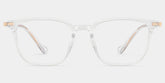 William Rectangle Transparent Glasses Frames for Men | ZEELOOL