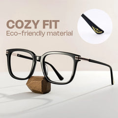 Kenny Square Glasses Thin Frame | Zeelool