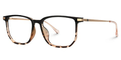 Fezell Tortoise Thin Frame Eyeglasses | Zeelool Optical
