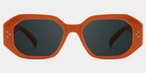Soleil orange Frame Polarized Sunglasses with rectangle Style Online | ZEELOOL