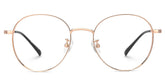 Blue-Light Blocking Ringstaff Eyeglasses, Ringstaff Rose-Gold Glasses -Zeelool