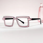 Zephyr Pink Glasses in Cyberpunk Style Eyeglasses