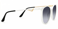 Chanty Round White Thin Frame Glasses | Zeelool Optical