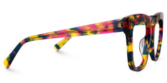 Nina Square Floral Frame Glasses / Prescription Glasses