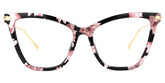 Hilary Butterfly Pink Floral Frame Eyeglasses | Zeelool