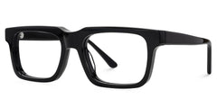 Larsen Black Rectangle Glasses Frames For Men | Zeelool