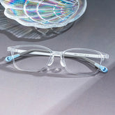 Finne Rectangle Cystal Frame Eyeglasses for Teens