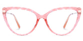 Lucas Cateye Pink Glasses and Clear Frame