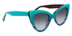 Claudette Cat Eye Teal Blue-Green Frame Glasses | Zeelool