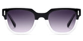Nia Black Clear Square Sunglasses Online | Zeelool