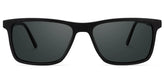 Daniel Rectangle Black Sunglasses | Zeelool Glasses