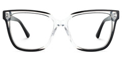 Benguie Black Clear Square Shape Eyeglasses | Zeelool