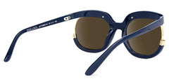 Darice Round Dark-Blue Sunglasses | Zeelool Glasses