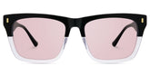 Rectangular Spectacle Frames with Brown Blue Color