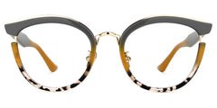 Laraine Cat Eye Gray Frame Glasses | Zeelool Optical