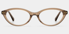 Ashby Brown Narrow Oval-Frame Glasses | Effortless Varsity