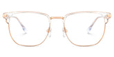 Zaira Browline Clear Eyeglasses with Wide Thin Frame
