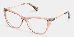 Celeste Beige Floral Cat Eye Glasses for Women | ZEELOOL