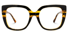 Brenda Square Tortoise Frame Glasses | Zeelool Optical