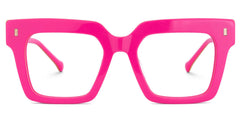 Square Pink Eyeglasses- Gilberto Acetate Frame Glasses