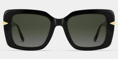 Neon Square Black Polarized Sunglasses