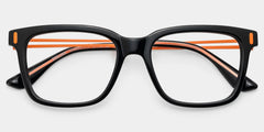 Axel Black Frame Glasses with Rectangle Frame Online | ZEELOOL