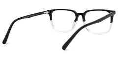 Barnhill Acetate Square Black-Clear Frame Glasses | Zeelool