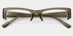 Trevor Clear Brown Rectangle Glasses for Teenager | ZEELOOL