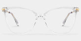 Westley thin clear frame glasses with Butterfly Frame Online | ZEELOOL
