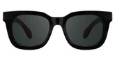 Sam Rectangle Wood Thick Frame Sunglasses for Men | Zeelool
