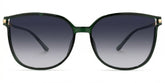 Rodz Square Dark-Green Frame Glasses | Zeelool