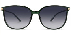 Rodz Square Dark-Green Frame Glasses | Zeelool