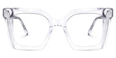 Khadra Square Clear Glasses | Zeelool Glasses
