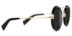 Martis Round Black Sunglasses | Zeelool Glasses