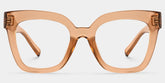 Malcolm Square Clear Beige Frame Glasses | Zeelool