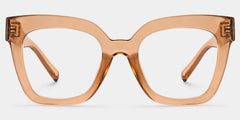 Malcolm Square Clear Beige Frame Glasses | Zeelool