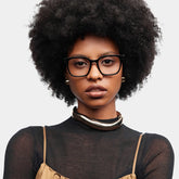 Freya Black Frame Glasses with Square Frame Online | ZEELOOL