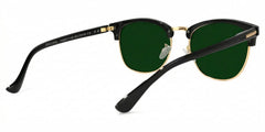 Lasha Browline Black Eyeglasses and Oval Frame