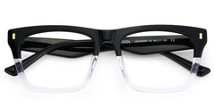 Rectangular Spectacle Frames with Brown Blue Color